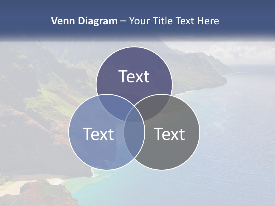 Mountains By The Sea PowerPoint Template