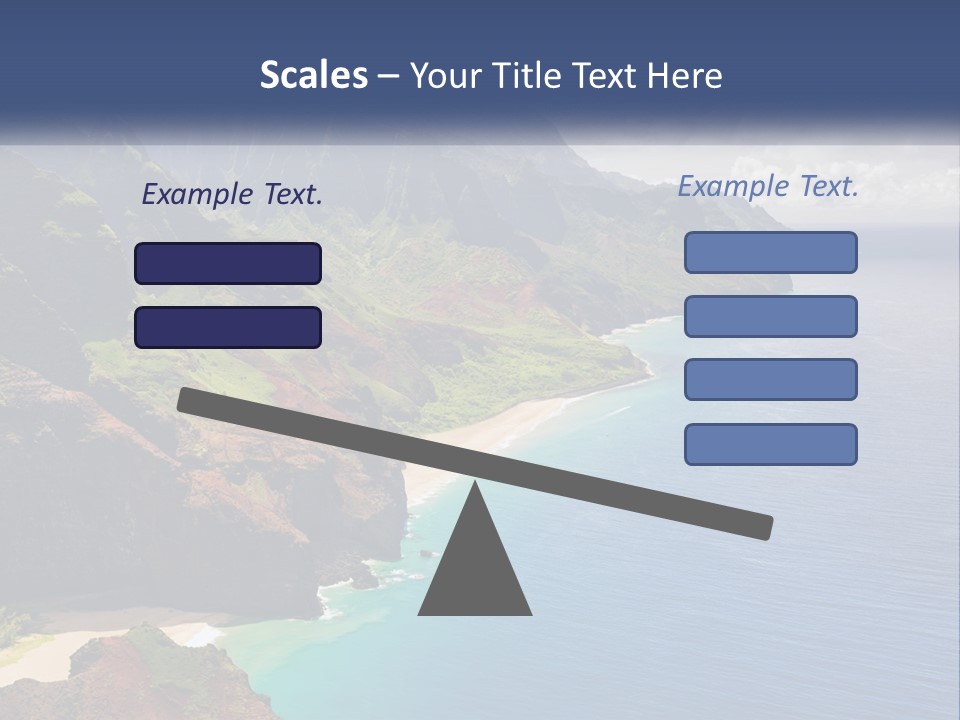 Mountains By The Sea PowerPoint Template