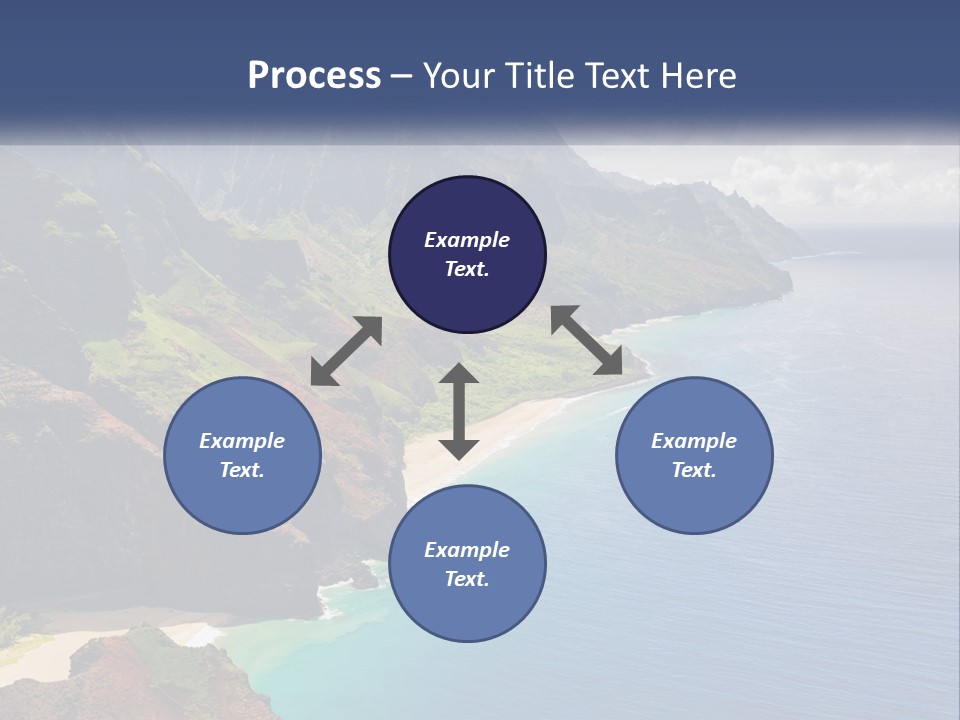 Mountains By The Sea PowerPoint Template
