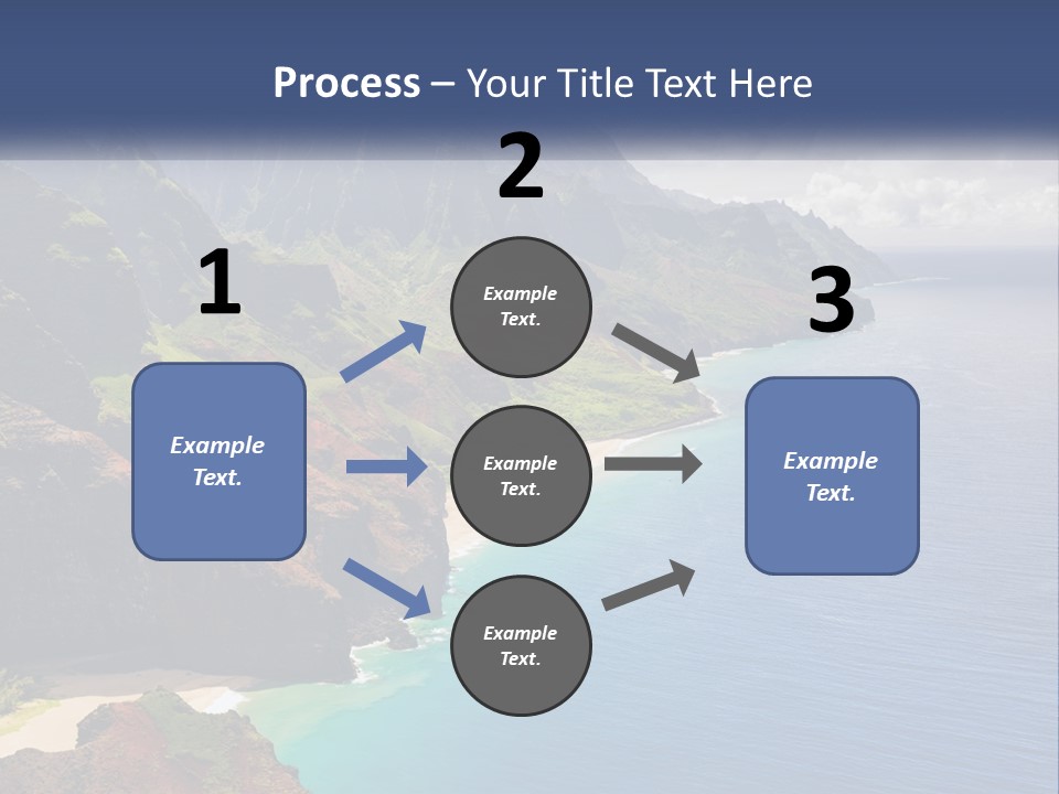 Mountains By The Sea PowerPoint Template