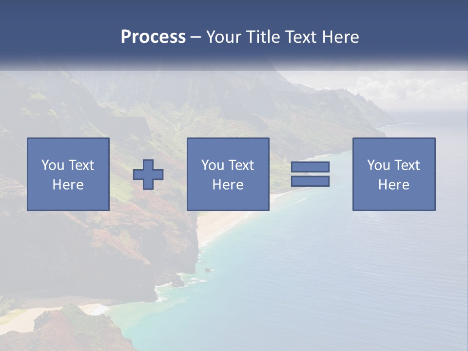 Mountains By The Sea PowerPoint Template