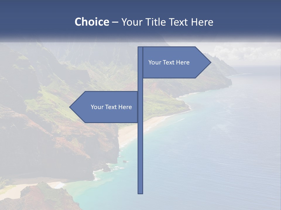 Mountains By The Sea PowerPoint Template