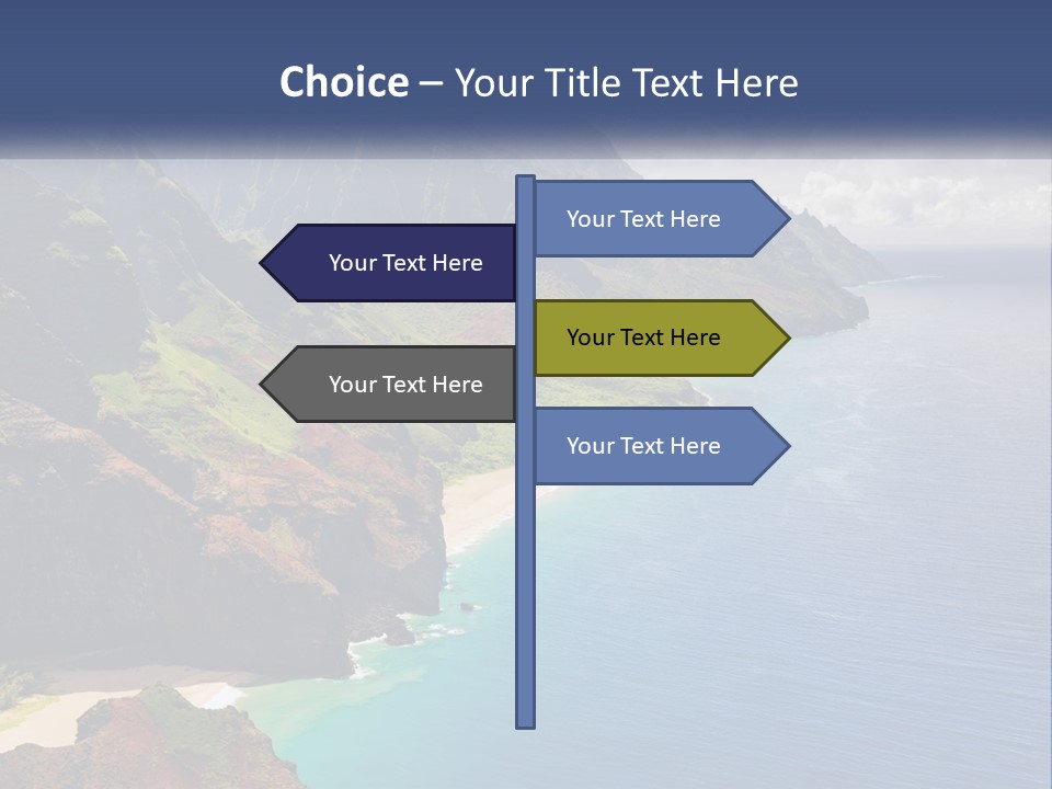 Mountains By The Sea PowerPoint Template