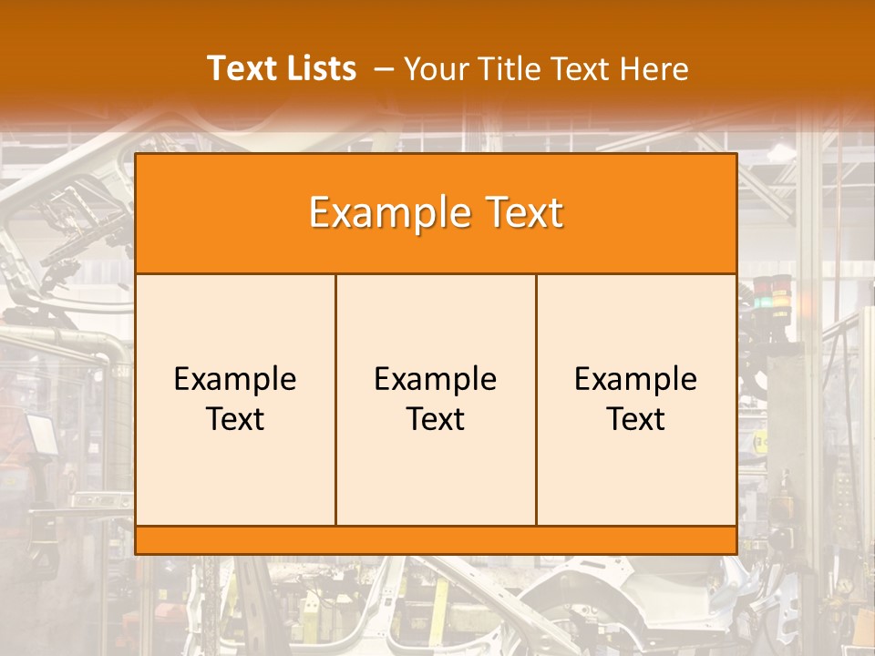 Car Assembly PowerPoint Template