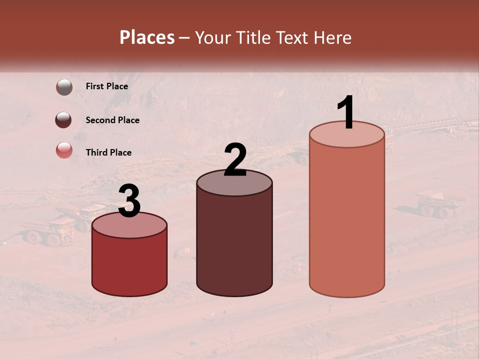 Trucks In The Quarry PowerPoint Template