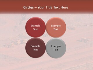 Trucks In The Quarry PowerPoint Template