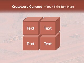 Trucks In The Quarry PowerPoint Template