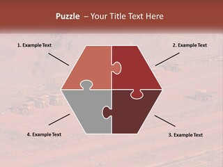 Trucks In The Quarry PowerPoint Template