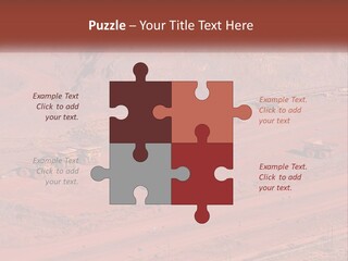 Trucks In The Quarry PowerPoint Template