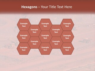 Trucks In The Quarry PowerPoint Template