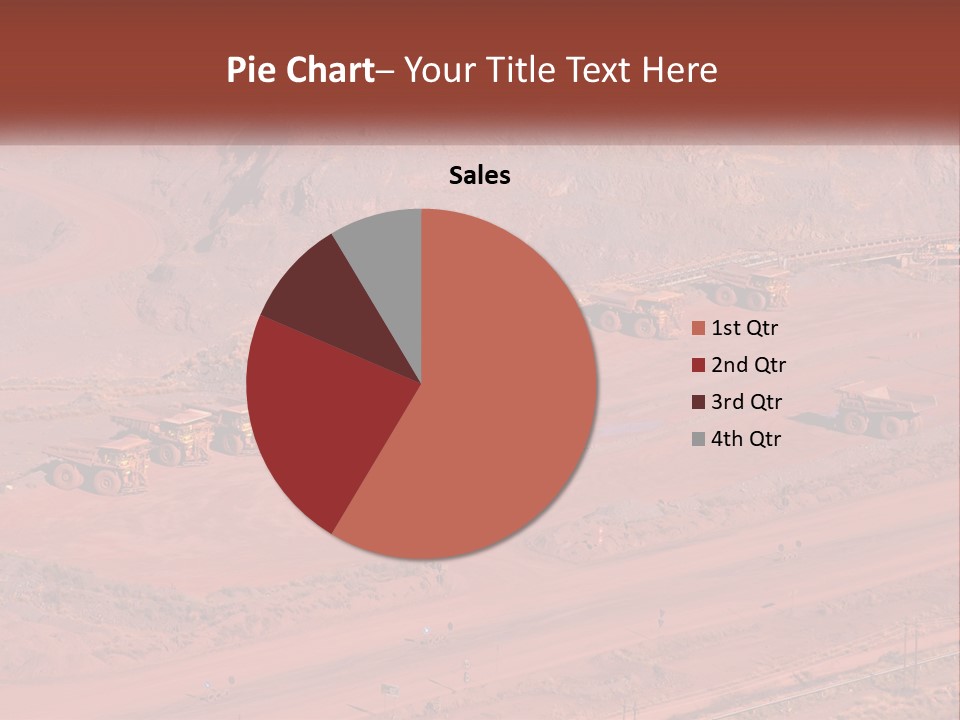 Trucks In The Quarry PowerPoint Template