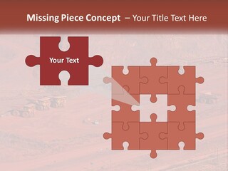 Trucks In The Quarry PowerPoint Template