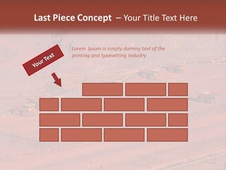 Trucks In The Quarry PowerPoint Template