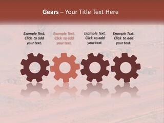 Trucks In The Quarry PowerPoint Template