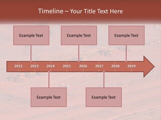 Trucks In The Quarry PowerPoint Template