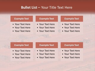 Trucks In The Quarry PowerPoint Template