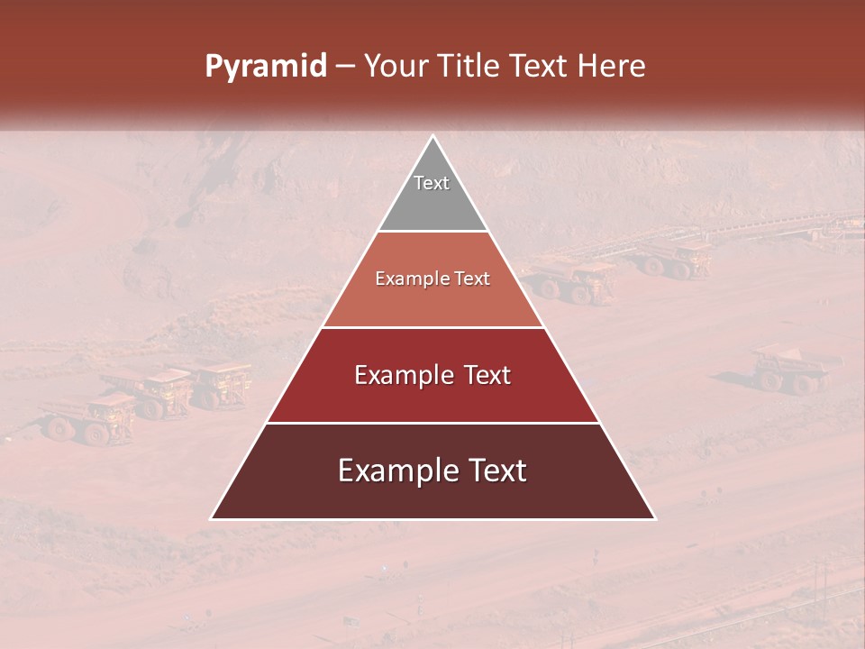 Trucks In The Quarry PowerPoint Template