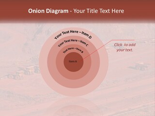Trucks In The Quarry PowerPoint Template