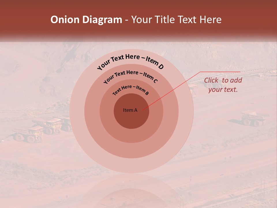 Trucks In The Quarry PowerPoint Template