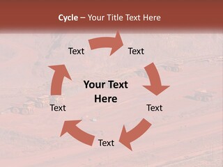 Trucks In The Quarry PowerPoint Template