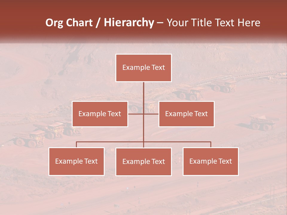 Trucks In The Quarry PowerPoint Template