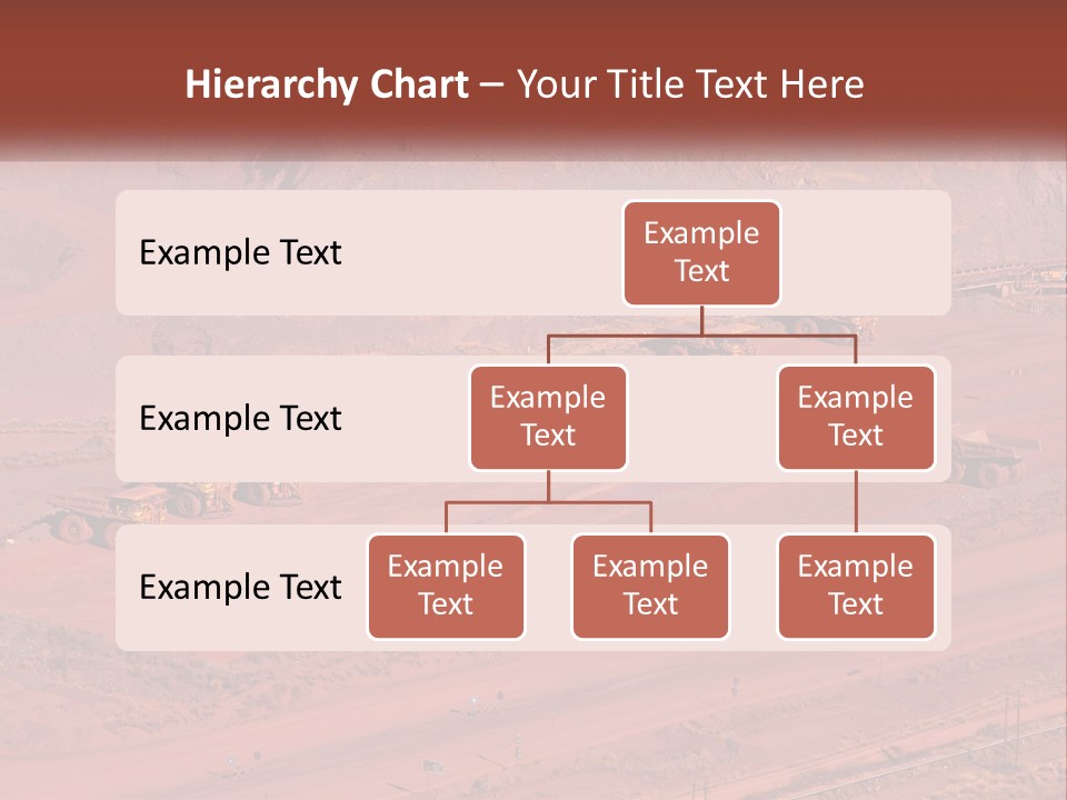 Trucks In The Quarry PowerPoint Template