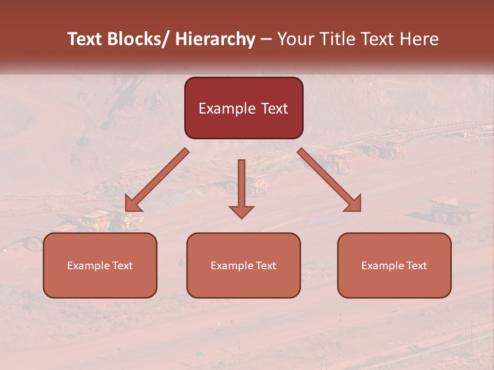 Trucks In The Quarry PowerPoint Template
