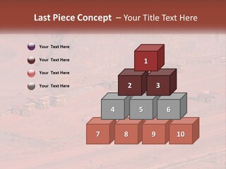 Trucks In The Quarry PowerPoint Template