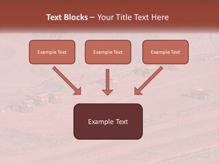 Trucks In The Quarry PowerPoint Template