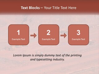 Trucks In The Quarry PowerPoint Template