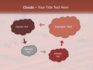 Trucks In The Quarry PowerPoint Template