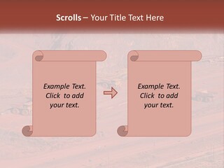 Trucks In The Quarry PowerPoint Template