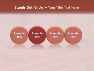 Trucks In The Quarry PowerPoint Template