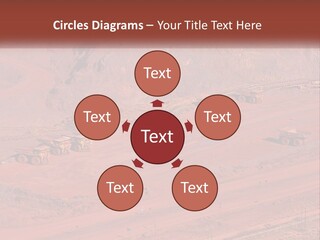 Trucks In The Quarry PowerPoint Template