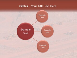 Trucks In The Quarry PowerPoint Template
