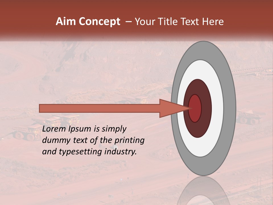 Trucks In The Quarry PowerPoint Template