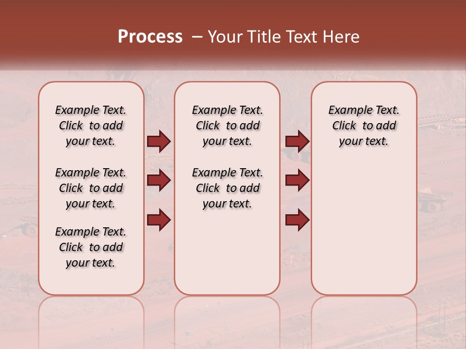 Trucks In The Quarry PowerPoint Template