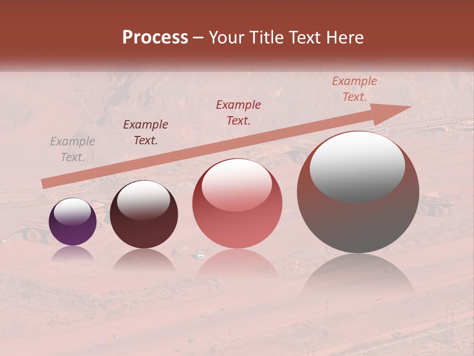 Trucks In The Quarry PowerPoint Template