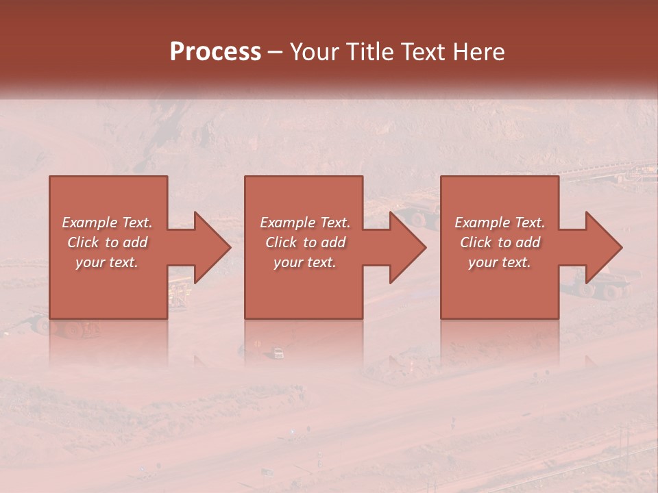 Trucks In The Quarry PowerPoint Template