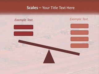 Trucks In The Quarry PowerPoint Template