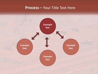 Trucks In The Quarry PowerPoint Template
