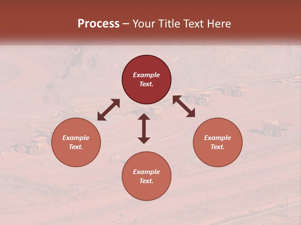 Trucks In The Quarry PowerPoint Template