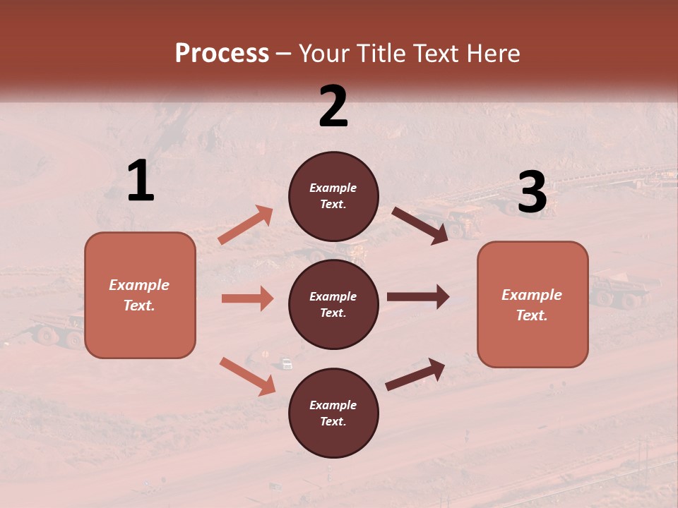 Trucks In The Quarry PowerPoint Template