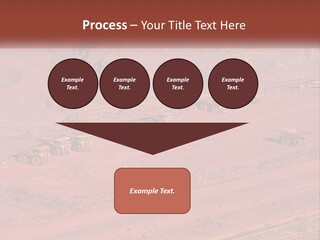 Trucks In The Quarry PowerPoint Template