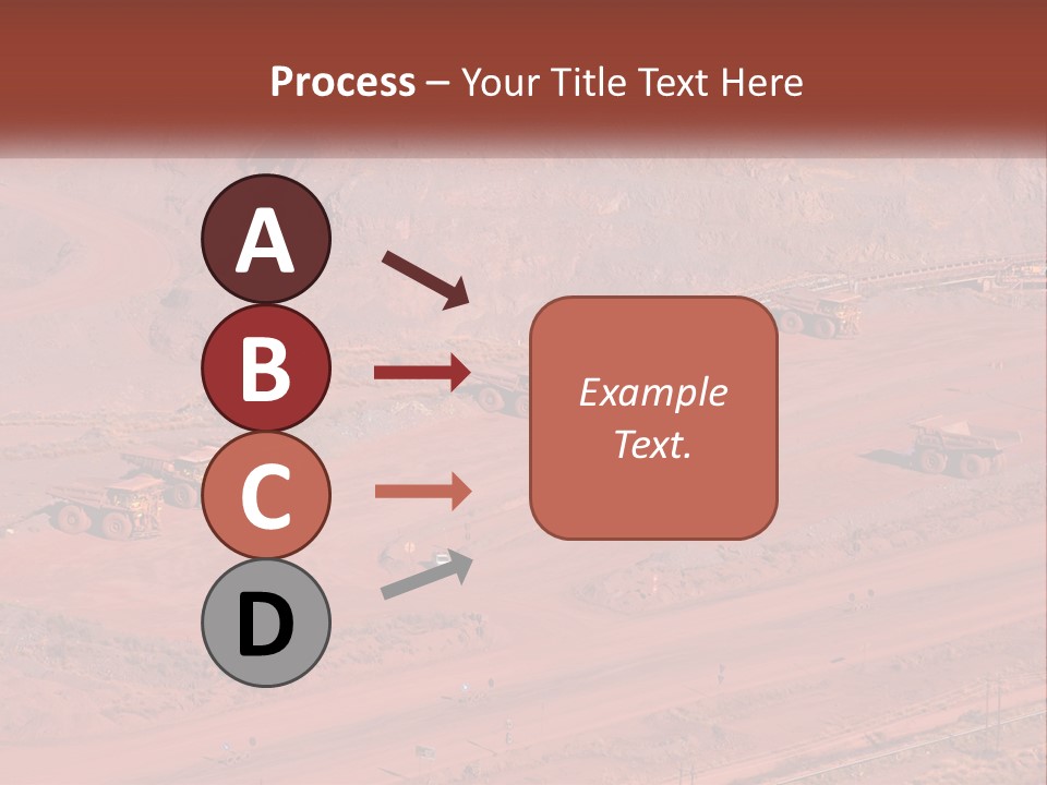 Trucks In The Quarry PowerPoint Template