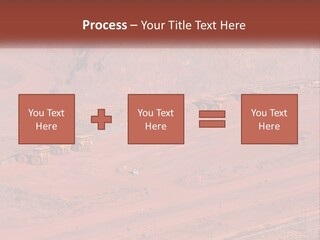 Trucks In The Quarry PowerPoint Template