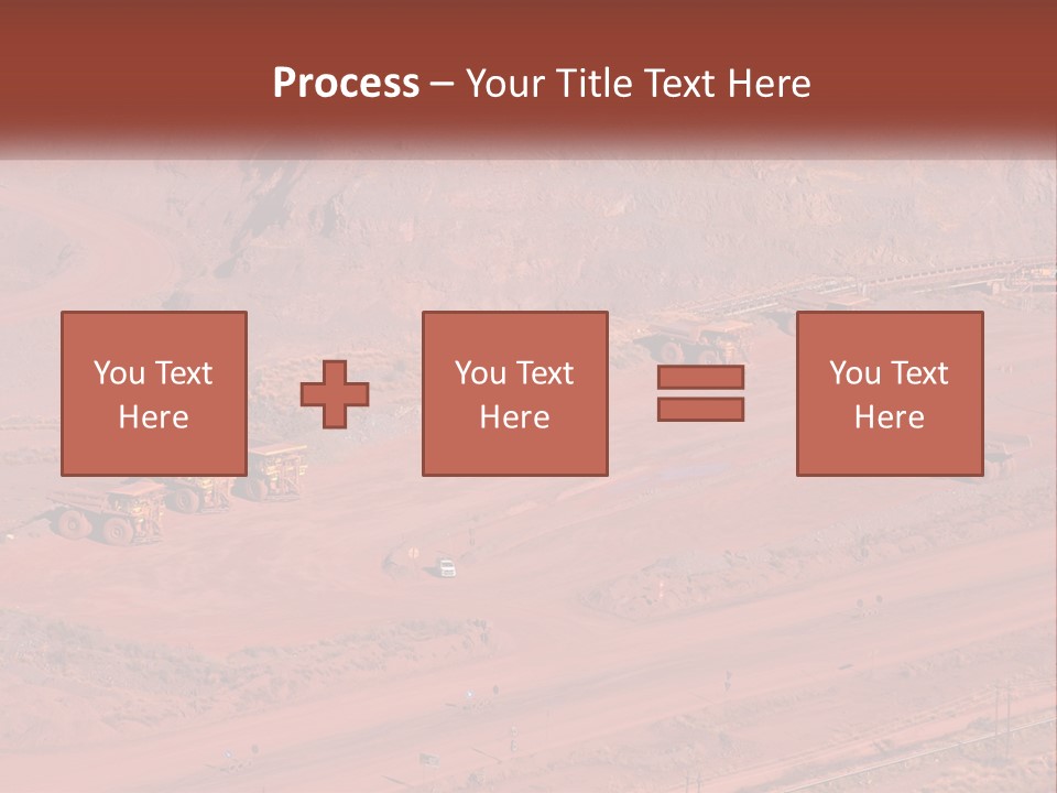 Trucks In The Quarry PowerPoint Template