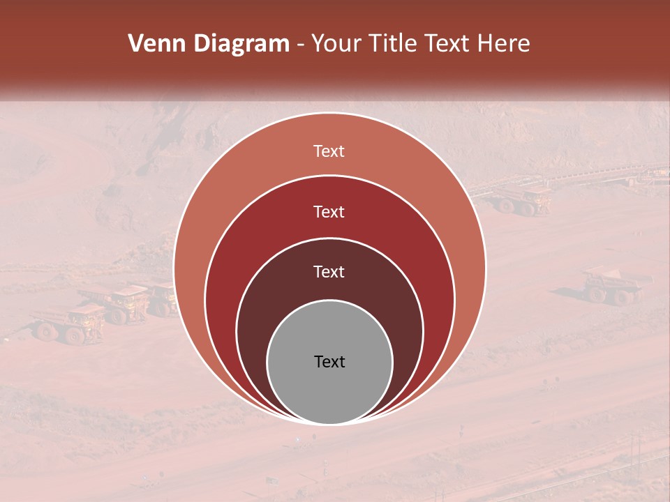 Trucks In The Quarry PowerPoint Template