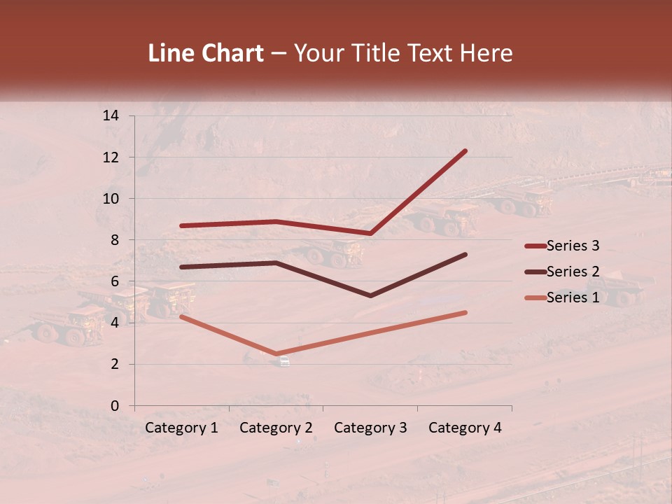 Trucks In The Quarry PowerPoint Template