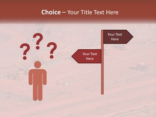 Trucks In The Quarry PowerPoint Template